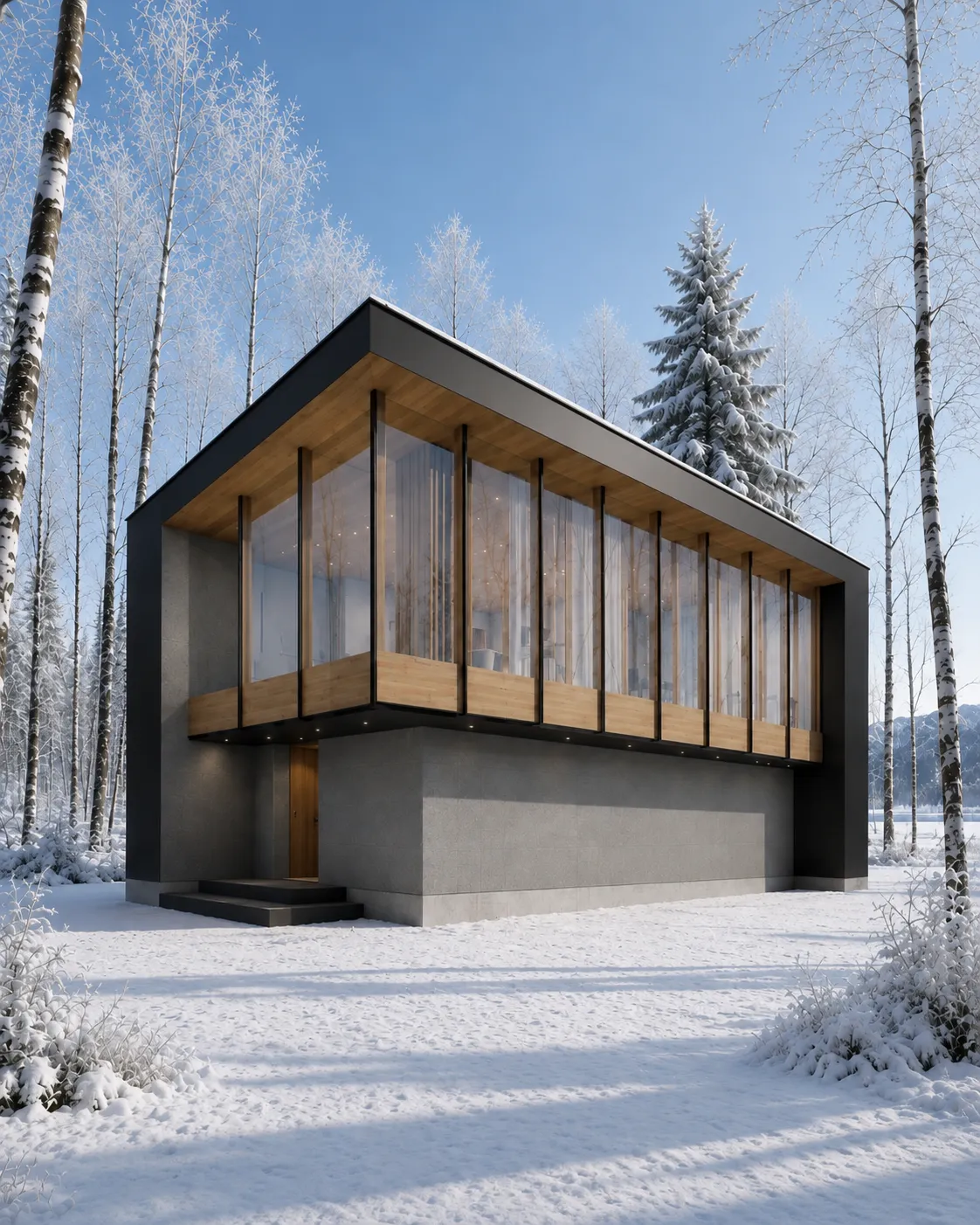 JADE Slopside Chalet 雪季外觀
